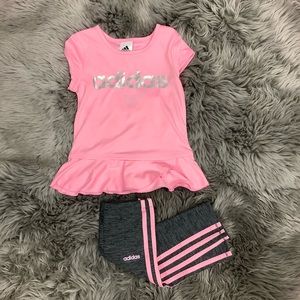 Adidas | 2 Piece Set | Pink & Grey | Various Sizes